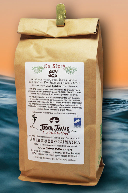 Java Jones Coffee JAVA JAWS - SURFERS BLEND - COFFEE 12oz